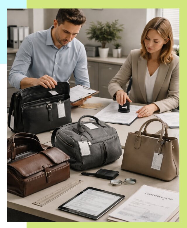 Сертификация сумок в Домодедове от 7895 руб. | Алешин-Дмд