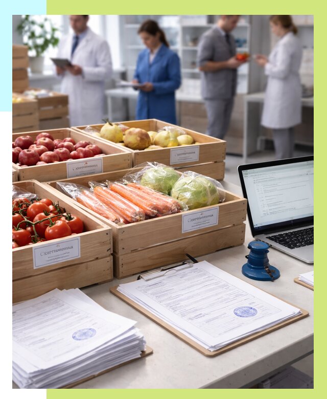 Сертификация овощей и фруктов в Домодедове от 8947 р. | Алешин-Дмд