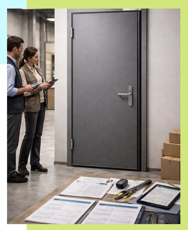 Сертификация противопожарных дверей в Домодедове от 9473 р. | Алешин-Дмд