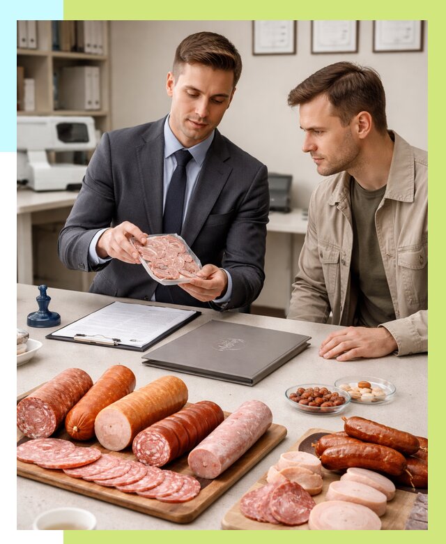 Сертификация колбасных изделий в Домодедове от 7895 р. | Алешин-Дмд