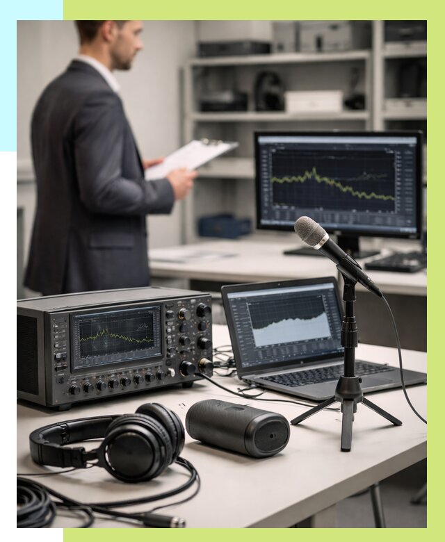 Сертификация аудиотехники в Домодедове от 15789 р., Алешин-Дмд