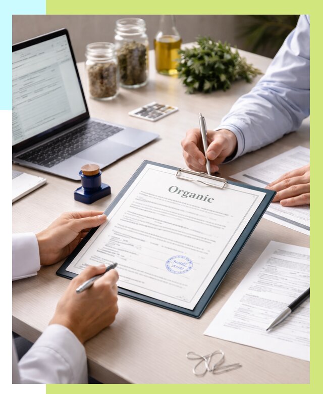 Оформление сертификат органик в Домодедове от 31578 р. | Алешин-Дмд